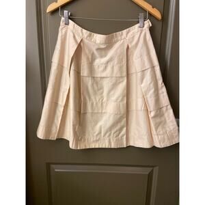 Minimalist Pleated Above the Knee Skirt